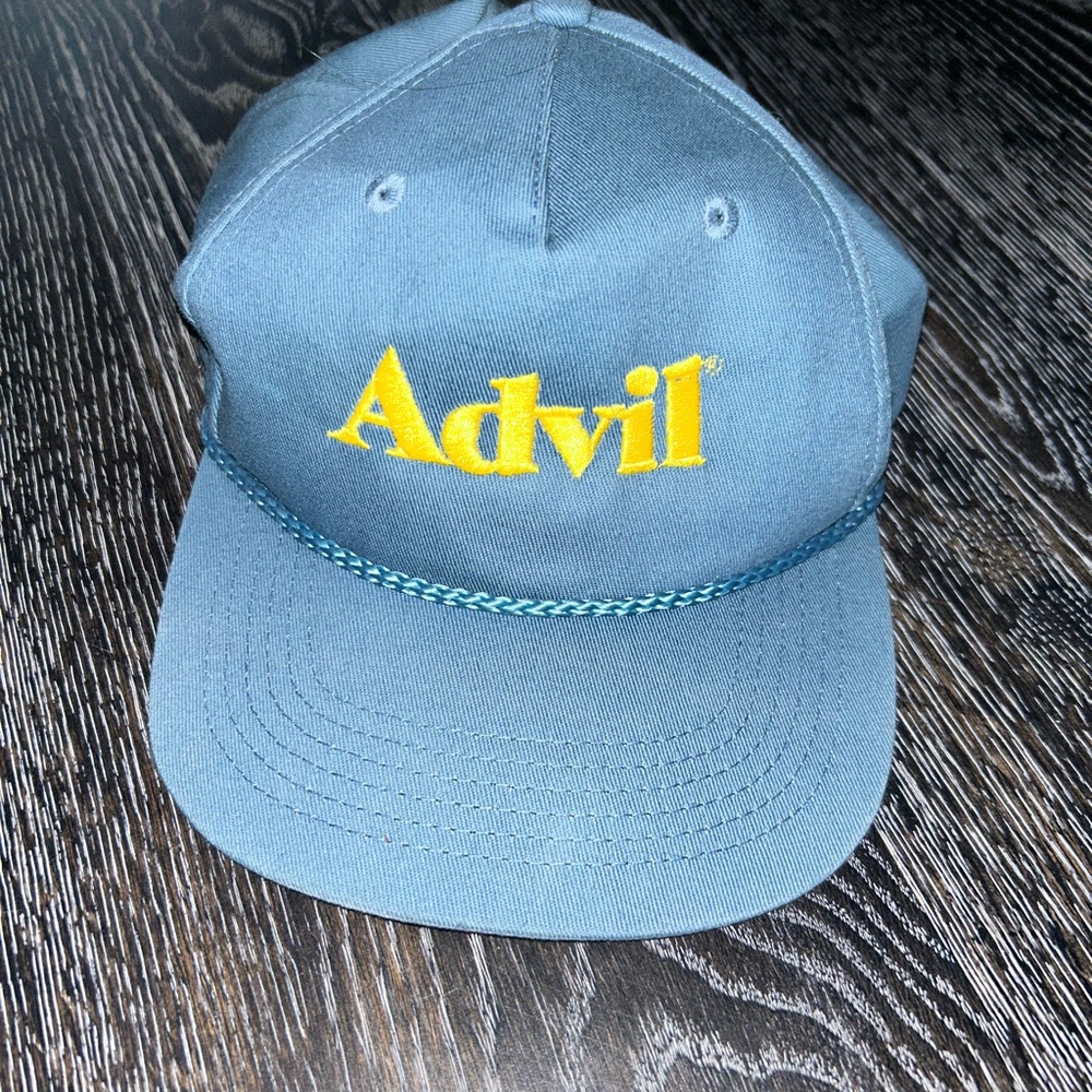 Advil Blue Cap with Yellow Logo